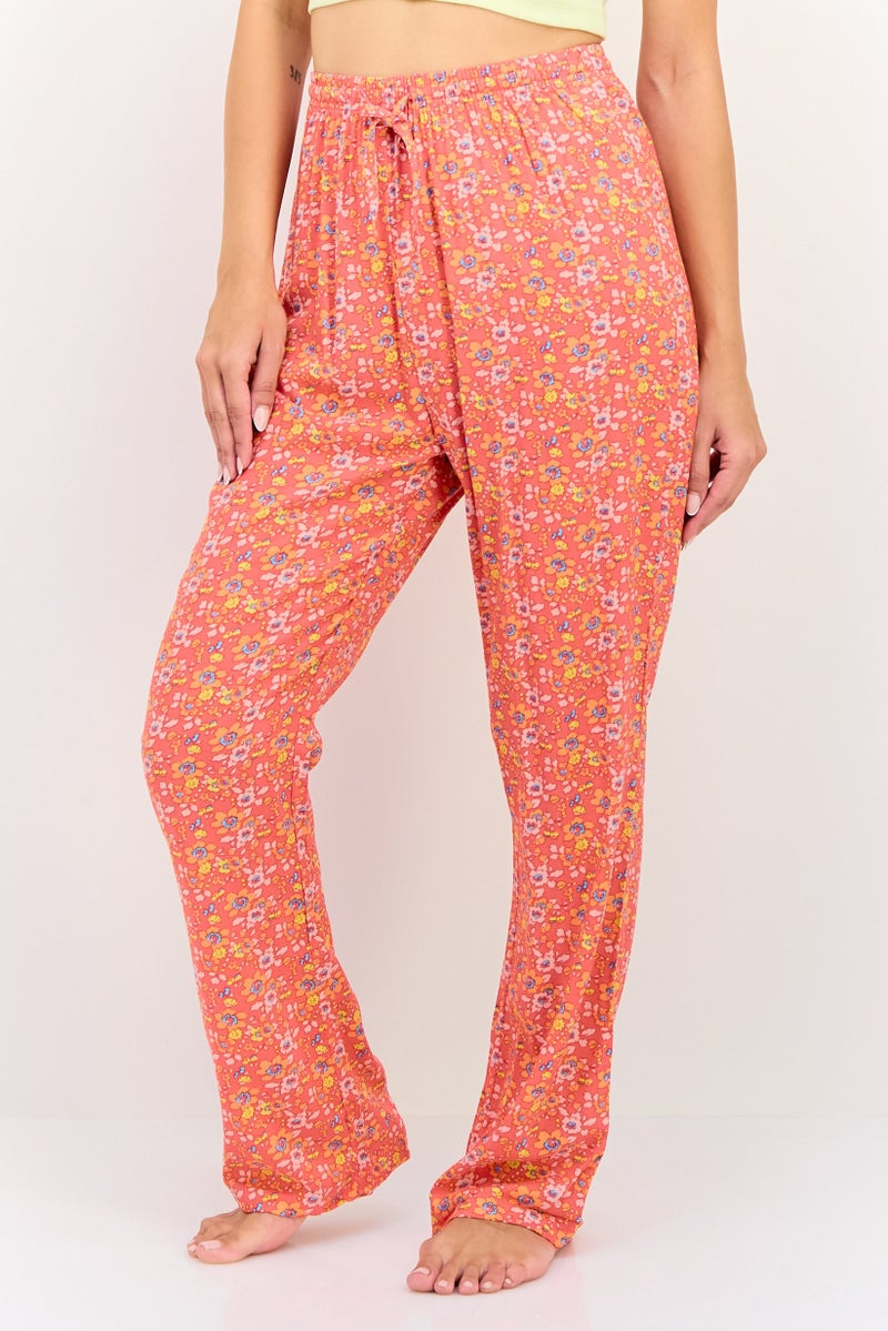 zivame Women Floral Print Drawstring Pyjama Pants, Multicolor - Image 1